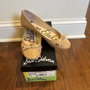 Sam Edelman Women's Nude Milly Classic Leather Ballet Flats B4807L6256 Size 7.5